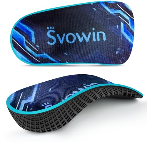 Svowin Plantar Fasciitis High Arch Support Insole for Men Women, Orthotics Insert Relieve Flat Feet,3/4 Insert Relieve Foot Pain, Work Boot Standing All Day(Medium(Men's 6.5-8.5 / Women's 7.5-9.5))