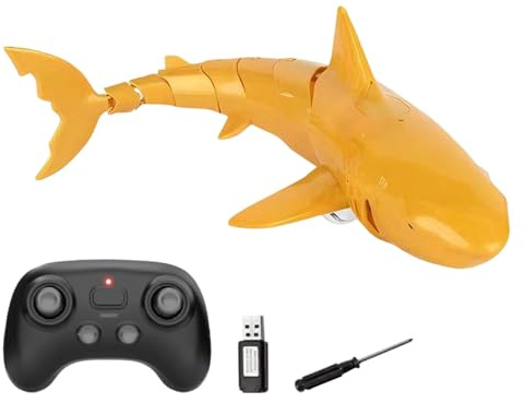 Genérico Juguetes de Tiburón,Divertido e Interactivo Impermeable,Simulación de Tiburón a Control Remoto - para Niños, Niñas, Cumpleaños, Navidad, Año Nuevo, Playa, Piscina, Exterior, Interior,