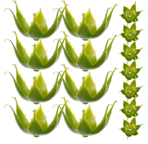 Hohopeti Supports en Plastique pour Bouquets de Roses Artificielles, 60 Pièces, Calices Verts Flexibles, Accessoires pour Composition de Fleur DIY, Décoration Maison et Mariage