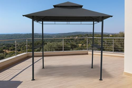 Gardissimo Grillpavillon Izgara, Anthrazit, 244 x 150 x 250 cm