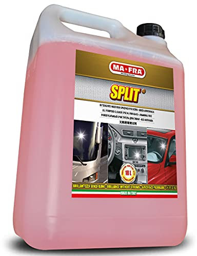 MAFRA, Split, Detergente Multiuso Specifico Per Vetri, Cristalli, Schermi LCD, Non Lascia Aloni, Senza Ammoniaca, Ideale per la Pulizia di Ambienti, Tanica da 4500 ml