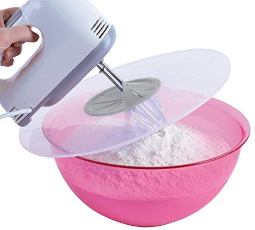 ORION GROUP Tapa antisalpicaduras | Protección contra salpicaduras para batidora | Cuenco para mezclar | Evita las molestas salpicaduras de la masa al mezclar