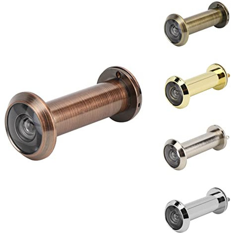 Haofy Spioncino per Porta, Spioncino con Copertura della Privacy Rotante Resistente per Spessore Porta 55-90 mm, Angolo Antifurto 220 Gradi, Sicurezza per Casa, Ufficio, Hotel(1)