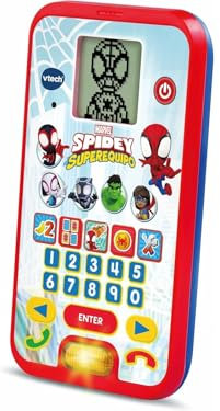 VTech Teléfono Educativo de Spidey y su superequipo, Juguete para niños +3 años, Versión ESP.