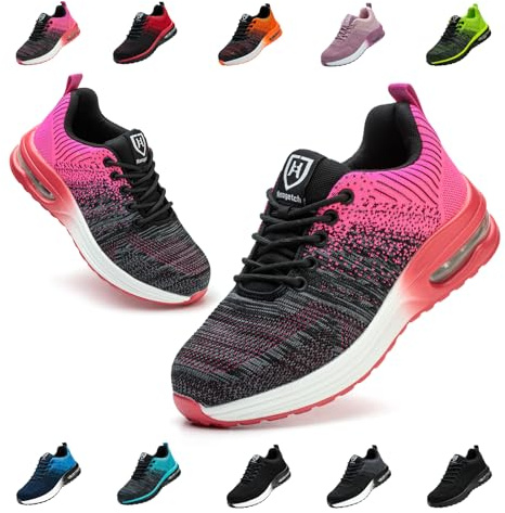 Bawalon Chaussures de Securite Hommes Femmes Légère Basket de Securite Respirante Confortable Chaussure de Travail avec Embout en Acier