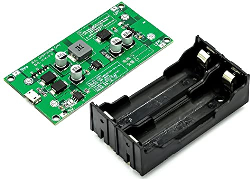 TECNOULAB 1pcs DC 5V to 12V 15W UPS Uninterruptible Power Supply System 18650 Lithium Battery Charger