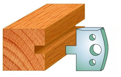 Xcalibur Tooling 40mm Euro Spindle Moulder Cutters & Limiters � Profile 094 Knife Set (2 Knives + 2 Limiters) � Precision Steel Blades for Euro Limiter Blocks