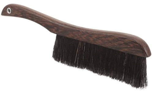 Escoba de Mano Multifuncional de Madera y Cerdas Suaves para Limpieza | Color Café, para Instrumentos y Teclados, Alta Durabilidad, Fácil de Limpiar, Uso Doméstico