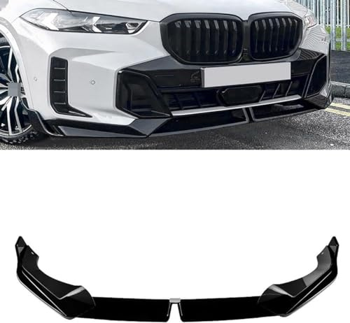 COIEN Auto Frontspoiler für BMW X5 G05 LCI M Sport 2023 2024, Frontstoßstange Lippe Sport-Performance Lippen Flügel Exterieur Zubehör,A/Gloss Black