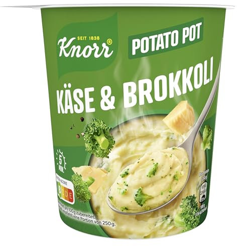 Knorr Potato Snack Pot mit Käse & Brokkoli und nachhaltig angebauten Kartoffeln, fertig in nur 5 Minuten 50g