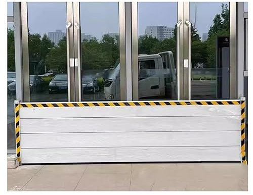 JXIPANUL Wasserstopperplatte aus Aluminium, abnehmbare Türstopperbarriere, Hochwasserbarriere-Schwellenwertsatz, Garagen-Aluminium-Prallplattenschutz für Einfahrtslager (Größe: 60 x 40 cm)