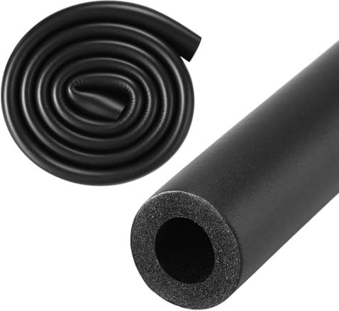M METERXITY Pipe Insulation Foam Tube, 13mm ID 23mm OD 1m Length, Soft Flexible Pipe Foam Insulation for Handle Grip Support/Guitar Stand/Roof Racks [Black]