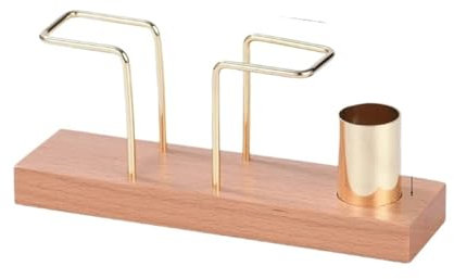 YGLEEULI Serviettenhalter Schreibtisch-Organizer, Geschirrzubehör, Holz, Seidenpapierhalter, Serviettenhalter, Messing, Taschentuchbox, Aufbewahrung, Zahnstocherbox(Wood)