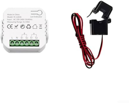 babominimer For Tuya For Smart Life For ZigBee Energy Monitor,Meter Energy Monitor,80A Electricity Usage Monitor With for CT Current Sensor(1CT)