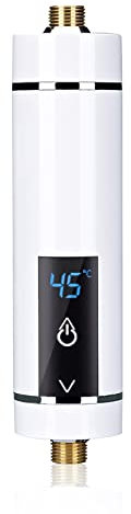 Mini Chauffe-eau Électronique Instantané 3500W 220V - Sans Réservoir - Prise UE - Classe Énergétique A - Blanc