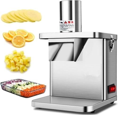 Aioneer Máquina Cortadora De Verduras En Cubitos, Cortadora Automática En Cubitos, Cortadora Eléctrica De Frutas En Cubitos, Cortadora De Patatas Eléctrica Comercial, con Moldes para Corta