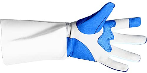PHATM Professionelle Fechthandschuhe rutschfeste Handschuhe Folien-Degen-Trainingshandschuhe Handschutz-Wettkampfausrüstung Waschbar(White (Left),XXL)