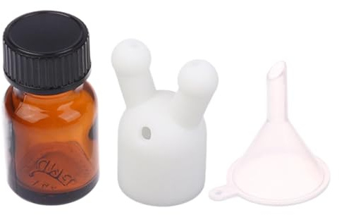 Inhalateur d'huile nasale en verre étanche avec bouchon pour huile et - Flacon distributeur d'inhalation double/simple - Petit diffuseur personnel rechargeable sans vapeur