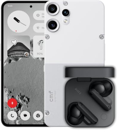 CMF Phone 2 Pro 128GB Weiß – 5G Smartphone mit 50MP Kamera + CMF Buds 2 Dunkelgrau inklusive
