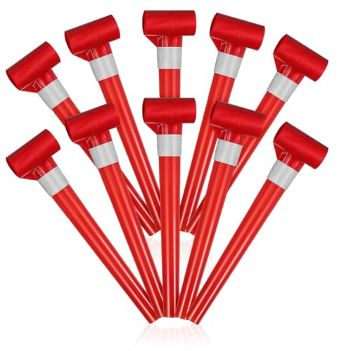 BESPORTBLE 50 Silbatos Para Niños Cumpleaños Matasuegras Para Fiestas Infantiles Sopladores De Recuerdos De Fiesta Juguetes Ruidosos De Plástico 5.11 X 1.18 X 0.39 in