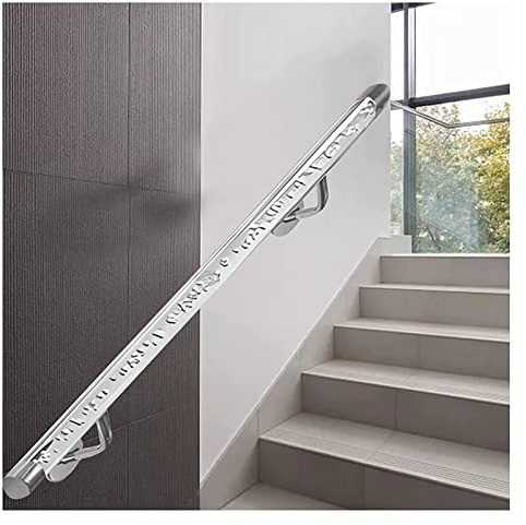 Clear Bubble Acrylic Wall Mount Stair Handrail Railing for Hallways Lofts Porches Indoor Outdoor Stairs Door Handle