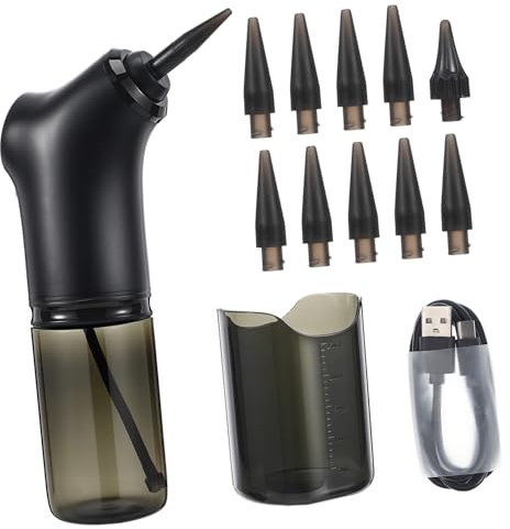 SAFIGLE 1 Set Elettrico per Rimozione Cerume Pulitore Orecchie Ricaricabile con Testine Sostituibili e Design per Uso Portatile e Facile