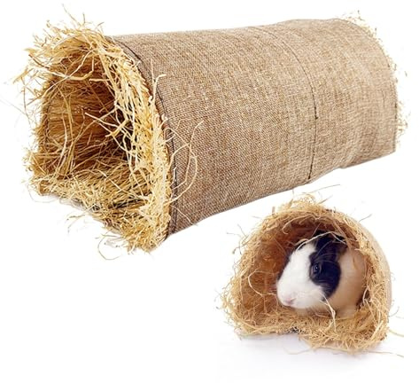 Meerschweinchen Bett Kuschelhöhle Höhle - Weidentunnel Für Kleintiere | Naturals Meergras-Tunnel Für Kleintiere Waschbar Kaninchen Kuschelhöhle Für Hamster Kaninchen Chinchilla Bartagamen Und Frettche