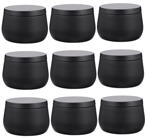 Hemobllo Boîte De Rangement Ronde En Métal Lot De 9 Boîtes À Thé 8Oz Pour Bonbons Bijoux Bougies Et Décoration Maison Multifonction