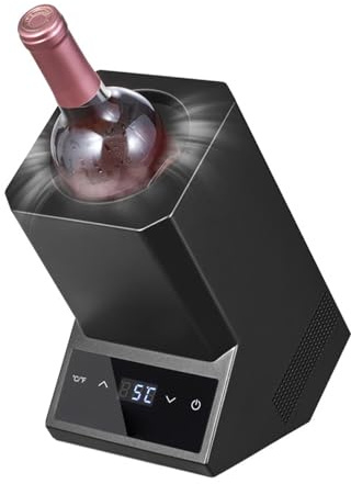 Enfriador de vino eléctrico portátil, enfriador recargable para vino tinto y blanco, ideal para fiestas y regalos
