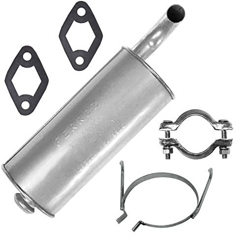 FERROZ Pot d’échappement pour Citroen Saxo 1996-2004 | Pot d’échappement arrière, Moteurs : 1.0 -1.1 -1.4 -1.6 -1.5 D | Hayon