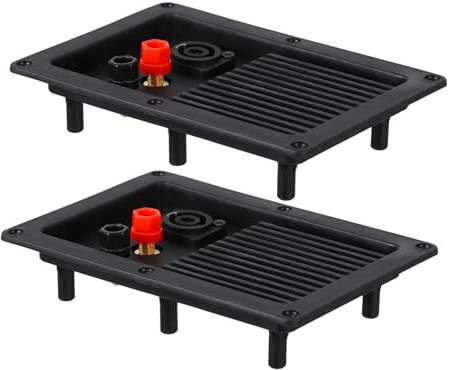 HEALSOPTHY 2 pezzi Connettore per Casse Acustiche Morsettiera Altoparlanti Resistente Materiale Selezionato per Segnale Stabile Design Professionale e Struttura Ragionevole per Sostituzione