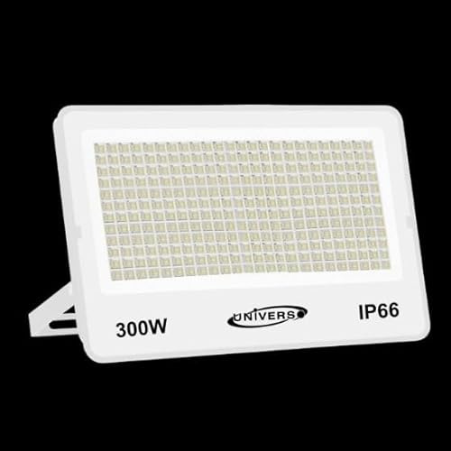 TEKHOME Faro LED Esterno 300W IP66 – Proiettore LED con CCT Switch 3000K 4000K 6500K, Alta Luminosità 33000lm, Impermeabile per Giardino Cortile Magazzino (Bianco/Grigio) FT02 (BIANCO)