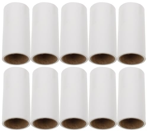 GALPADA Sticky Lint Roller Refills 10Pcs 600 Tearable Sheets for Dog Hair Removal on Clothes Floor Carpet