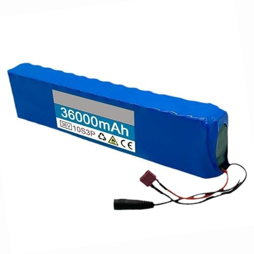 Batteria Al Litio Da 36V 36Ah E-Bike Batteria Con Caricabatterie 10S3P Batteria Al Litio Di Ricambio Per Monopattino Elettrico Materiale In PVC Impermeabile XT60+SM