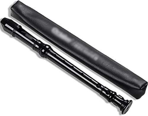 flöte Flûtes Soprano 8-Loch C-Flöte Mit Hoher Tonhöhe, Barocke Sopranblockflöte Für Musikanfänger, Abnehmbares Blasinstrument Für Lehraufführungen(Schwarz)
