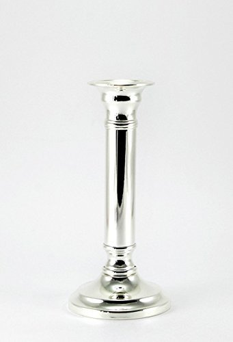 Kerzenleuchter 15 19 23 cm Kandelaber Kerzenständer Silber Rund Armleuchter Brillibrum Fyler (Mittel - Mit Gravur bis 15 Zeichen)
