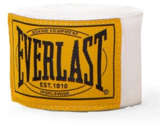 Everlast 1910 Boxing Hand Wraps | 180 Inch | White | Cotton Blend