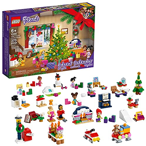 LEGO Friends Adventskalender 41690 Bausatz; Weihnachts-Countdown für kreative Kinder; Neu 2021 (370 Teile)