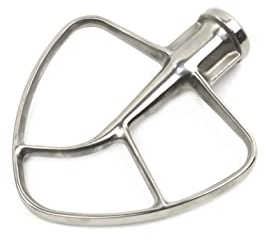 Original Edelstahl Flachrührer 5KSM5THFBSS für KitchenAid 5KSM90-5KSM185 Küchenmaschinen