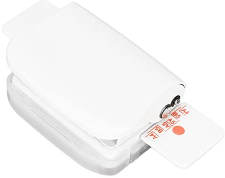 GOWENIC Mini-Bindemaschine, 6 Löcher, Buchbindemaschine, Stanzen, 5 Blatt, für 30 Löcher, B5, 26 Löcher, A5, 20 Löcher, Flipchart-Innenseiten, Stanzung (weiß)