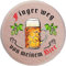 Kaltner Präsente Geschenkidee - Insektenschutz für Gläser und Getränke aus echtem Holz/Bier Wein Bierdeckel Biergläser Weingläser Tassen Biergarten/Finger weg