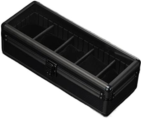 AMYSTY Uhrenkoffer Uhrenrolle Uhrenbox Uhrenschatulle Uhren-Aufbewahrungsboxen Uhrenetui Für Herren Uhrenetui Display-Organizer-Boxen Für Damen Uhrenetui Uhren Aufbewahrungsbox (Color : Nero)