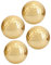 Lwuey Golden Golfball, Hohe Sichtbarkeit Doppelschicht Vergoldung Golf Zubehör Goldene Golfbälle Vergoldeter Training Langstreckenschüsse Herren Übungsbälle Outdoor Sportgeräte Golfgeschenk 4 Stück
