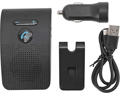 Naroote Bluetooth-Lautsprecher Fürs Auto, Auto-Bluetooth-Lautsprecher, Freisprech-Bluetooth für Mobiltelefone, Kabellose Sonnenblende, Empfänger-Adapter, Freisprech-MP3-Lautsprecher mit