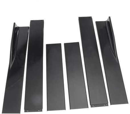 Auto Seitenschweller 78,7/86,6 Seitenschweller-Verlängerungs-Splitter-Kit Universal Für VW Für Passat B7 B8 Limousine Schürze Lip Winglet Autozubehör Car Side Skirt Splitter(Glossy Black,2.2m)