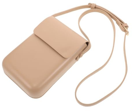 OKUMEYR À Main en PU Souple pour Téléphone Portable Pochette À Bandoulière Petit À Main À Fermeture Éclair Forme De Boîte pour Occasions Spéciales