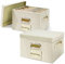 Vienrose Greeting Card Organizer 2 Pack, Storage Box with 20 Adjustable Dividers, Foldable Organizer Box Holds over 150 Cards, Storage Stickers Recipes Photos Envelopes Bills Vinyl Records, Beige
