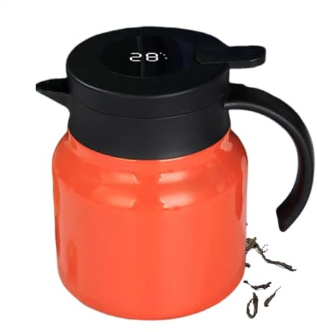 Insulated Carafe, Thermal Coffee Carafe, Vacuum Coffee Pot, Large-Capacity Beverage Dispenser, Hot Water Pitcher, Coffee Pot for Hot Drinks, Stainless Steel Coffee Carafe, 1L Thermal Carafe,