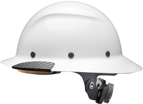 LIFT SAFETY Dax Fiber Resin Full Brim Safety Helmet | 6 Point Suspension for Comfort & Impact Protection | White Carbon Matte Pattern