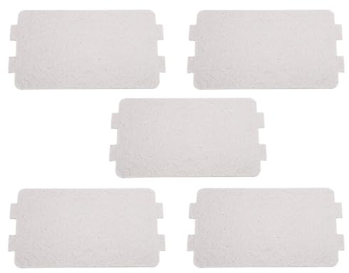 5 Piezas Placa Mica Microondas, 116 × 64 mm Placas de Mica Universal Repuesto de Accesorios para Hogar Cocina Oficina Comedor